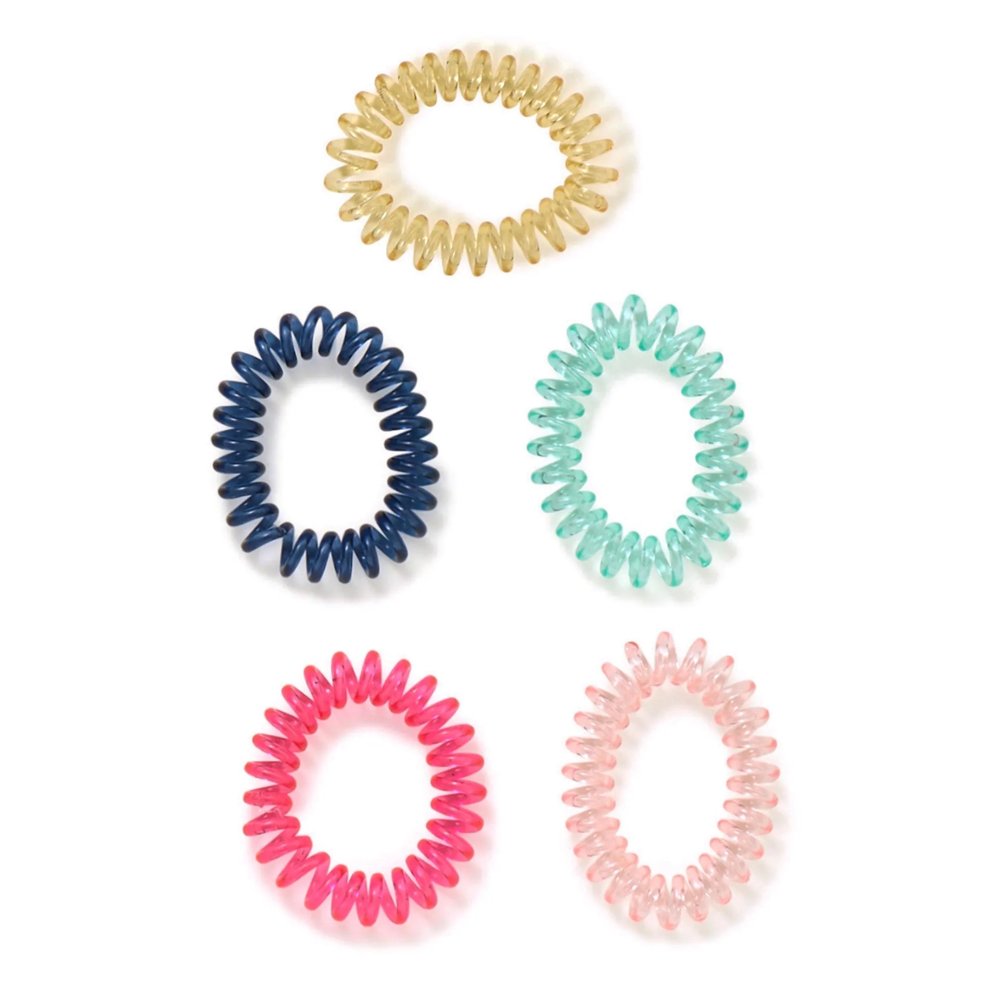 Accessorize London Girls Spiral Hairbands 5-Pack