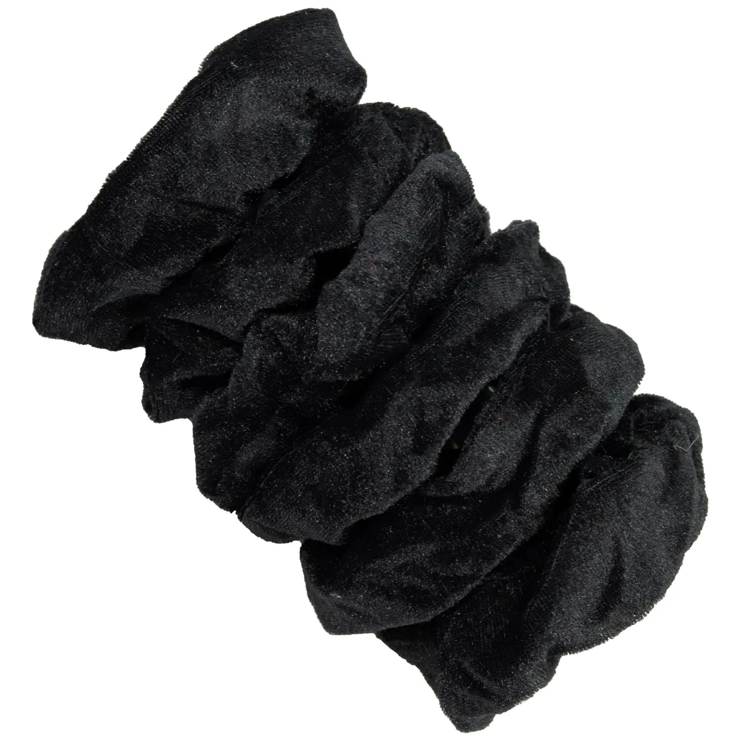 Black Velvet Scrunchies - 6 Pack