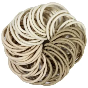 Blonde Hair Elastics - 50 Pack