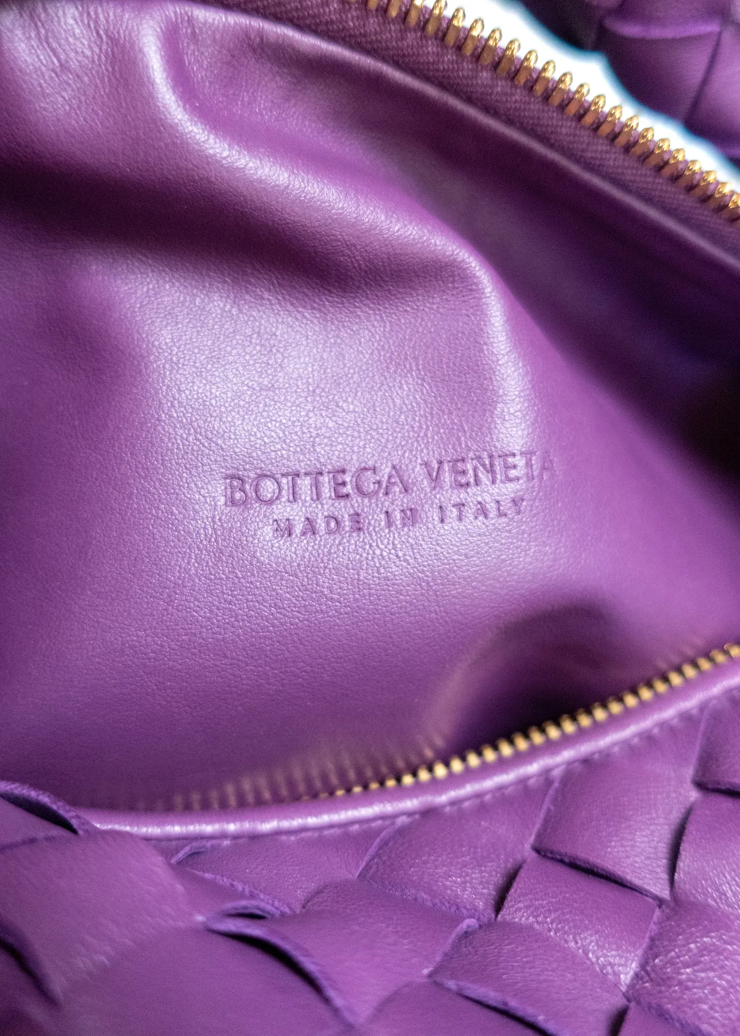 Bottega Veneta Nappa Intrecciato Teen Jodie Hobo Eggplant