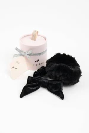 Bow Scrunchie Gifting Pair - Black