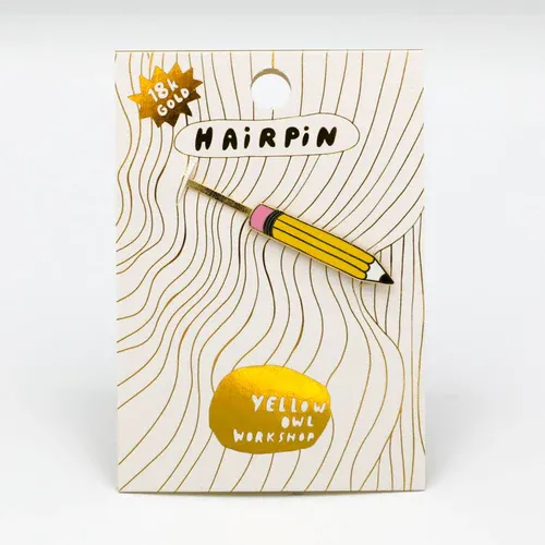 Cloisonné Hair Pin - Pencil