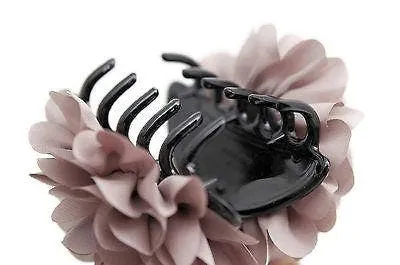 Dahlia Narrow Petal Fabric Flower Hair Jaw Claw Clip Women Hair Accessories