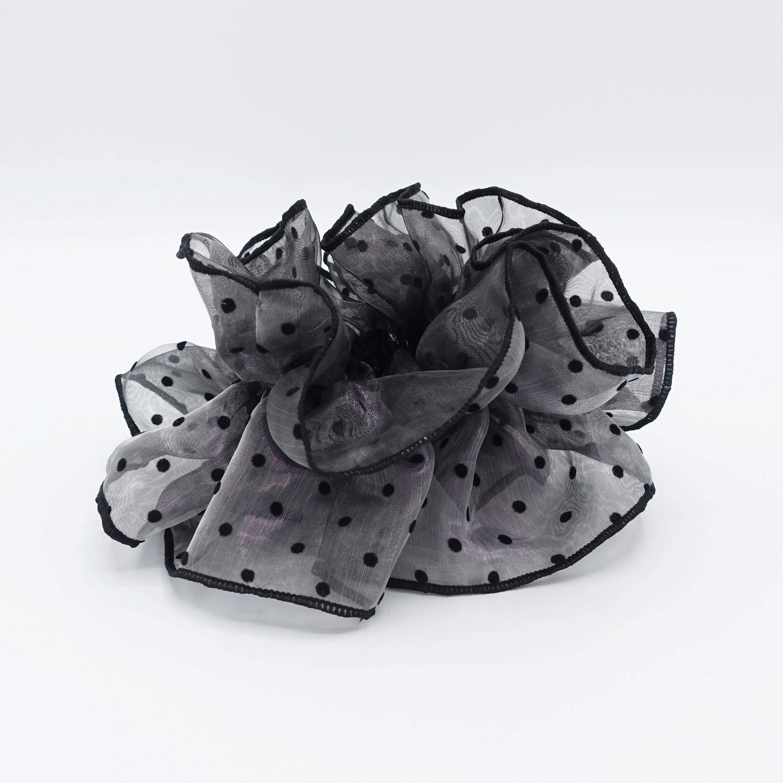 dot organza scrunchies double edge scrunchie