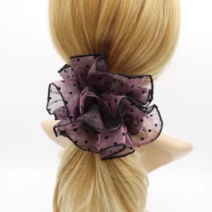 dot organza scrunchies double edge scrunchie