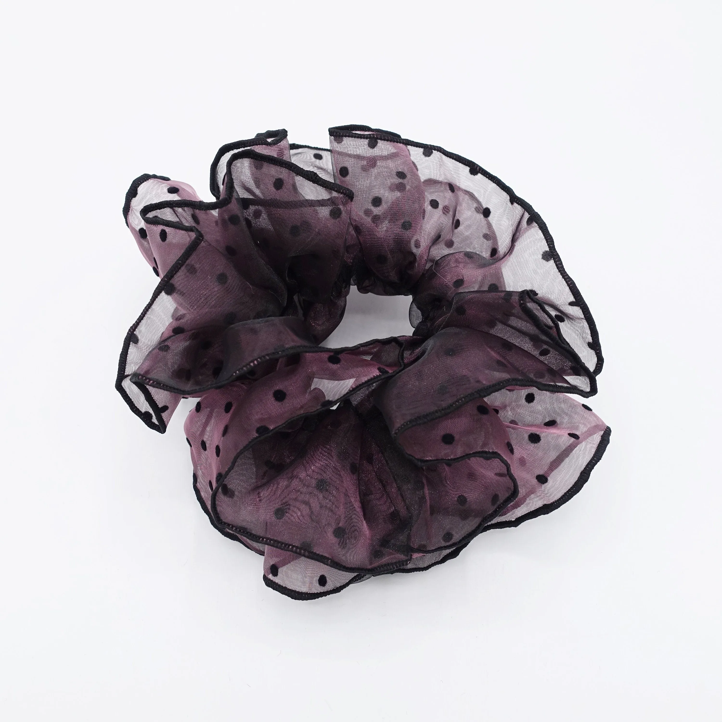 dot organza scrunchies double edge scrunchie