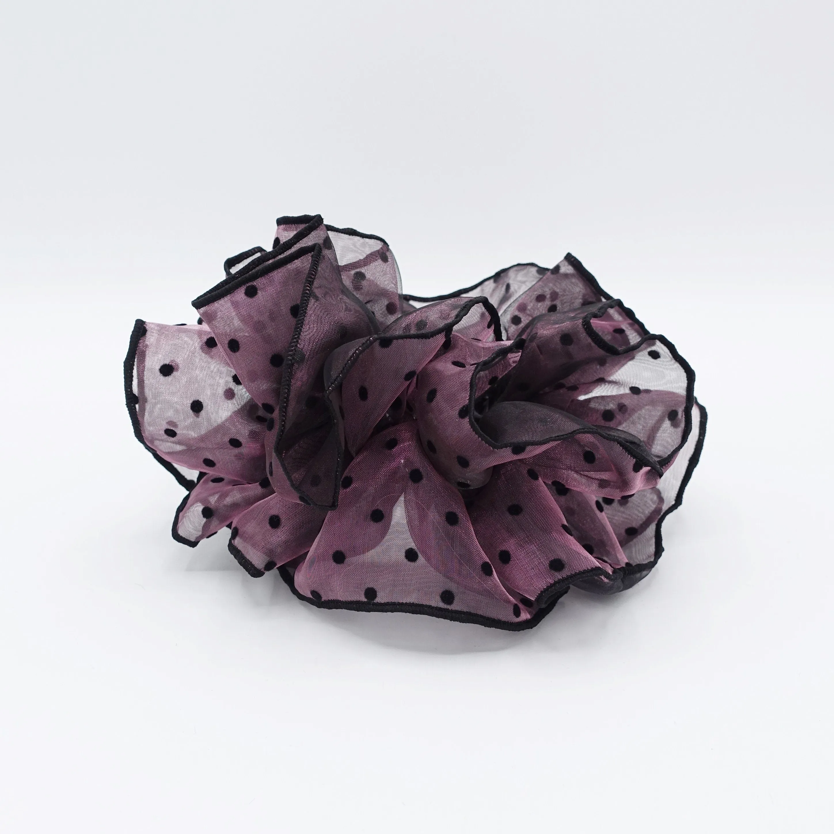 dot organza scrunchies double edge scrunchie