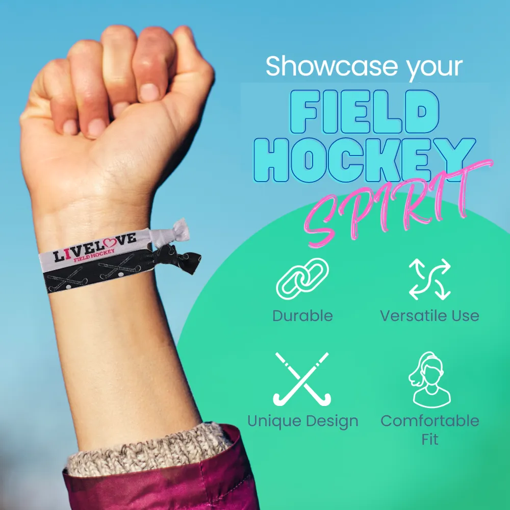 Field Hockey Hair Accessories - Black White