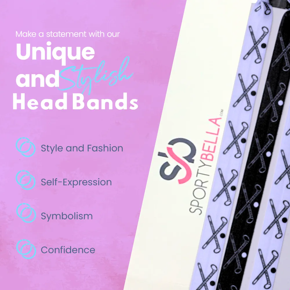 Girls Field Hockey Headbands Set