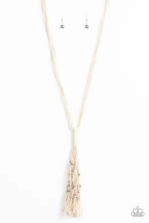 Hand-Knotted Knockout White Necklace