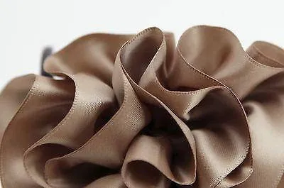 Handmade Ruffle Wave Fabric Flower Hair Jaw Claw Clip Accessories