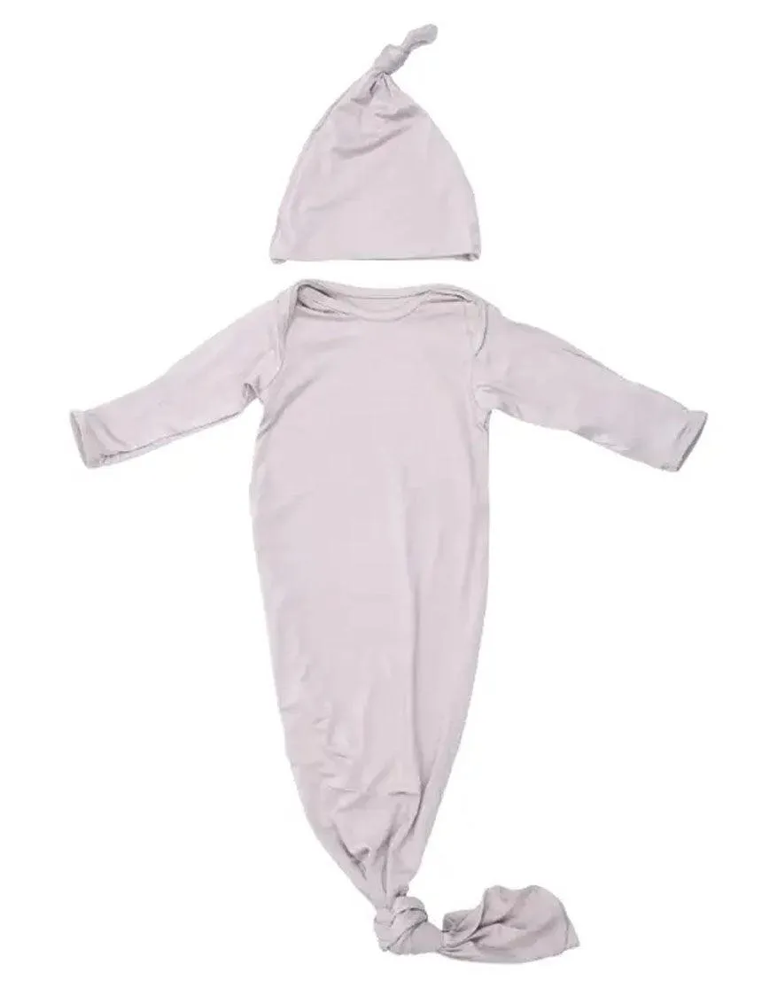 Harbor Mist Knotted Newborn Gown Set