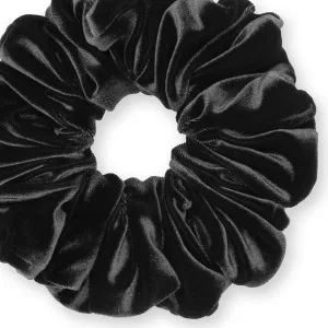 KING SIZE Velvet Scrunchies XXL Oversized Ponytail Holder Made in the USA Black