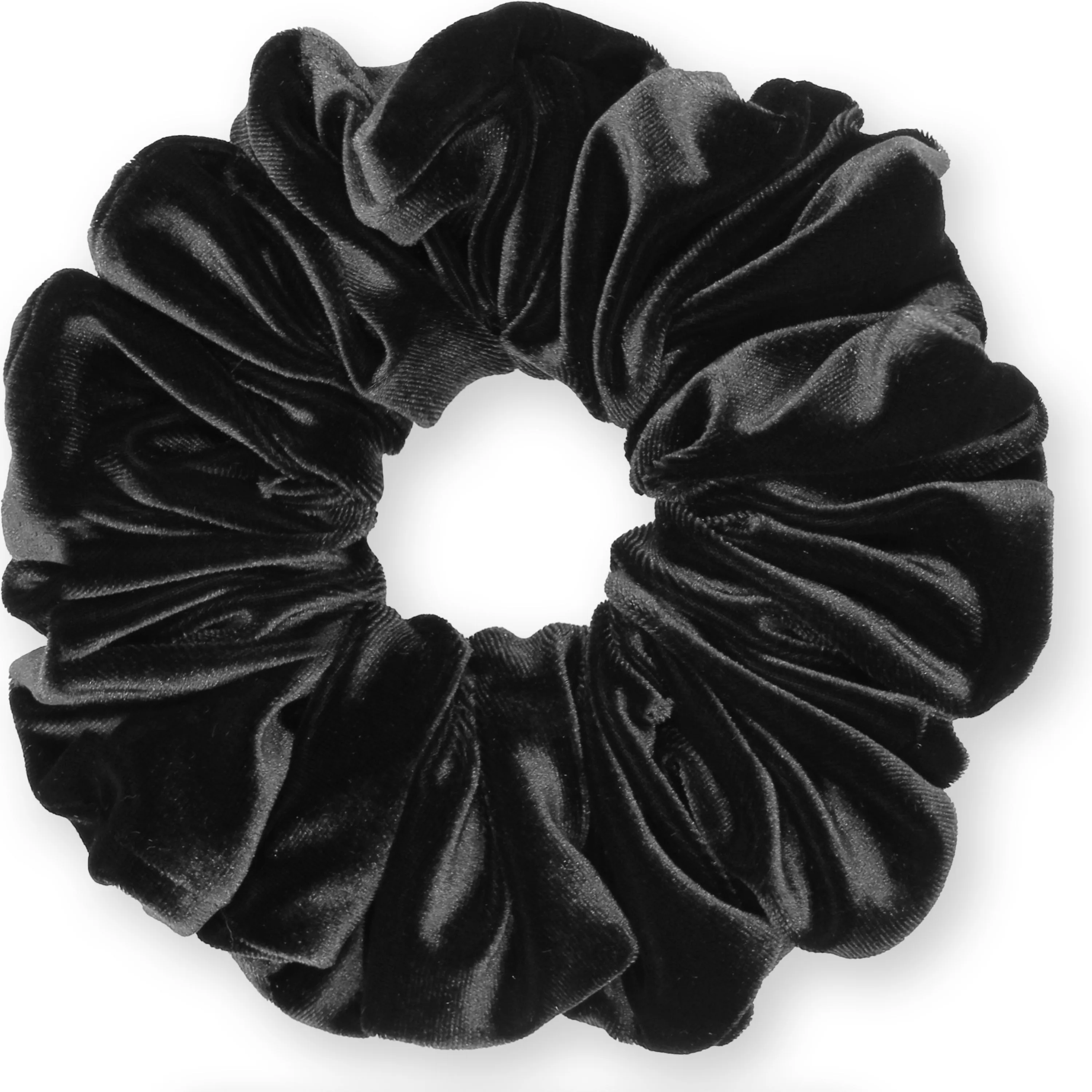 KING SIZE Velvet Scrunchies XXL Oversized Ponytail Holder Made in the USA Black