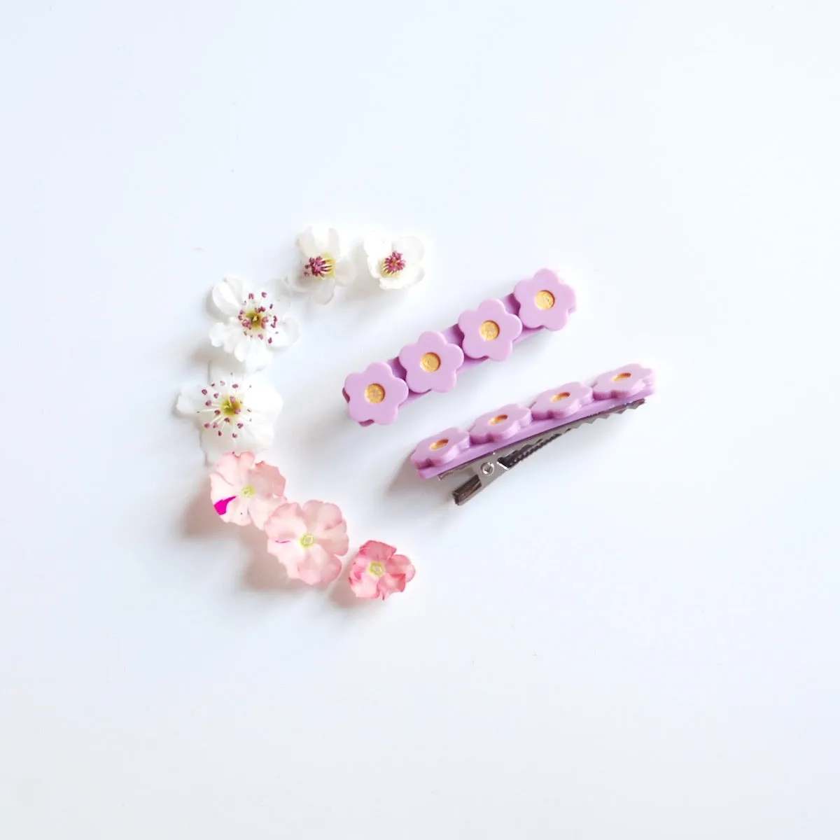 Kit & Kate Flora Children's Hair Clips - Lavender