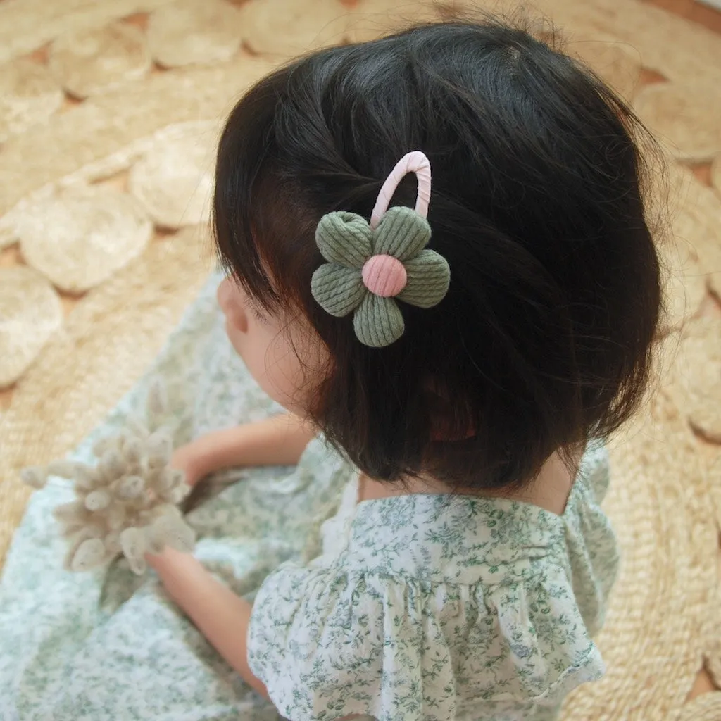 Kit & Kate Grand Fleur Children's Hair Clips - Sage