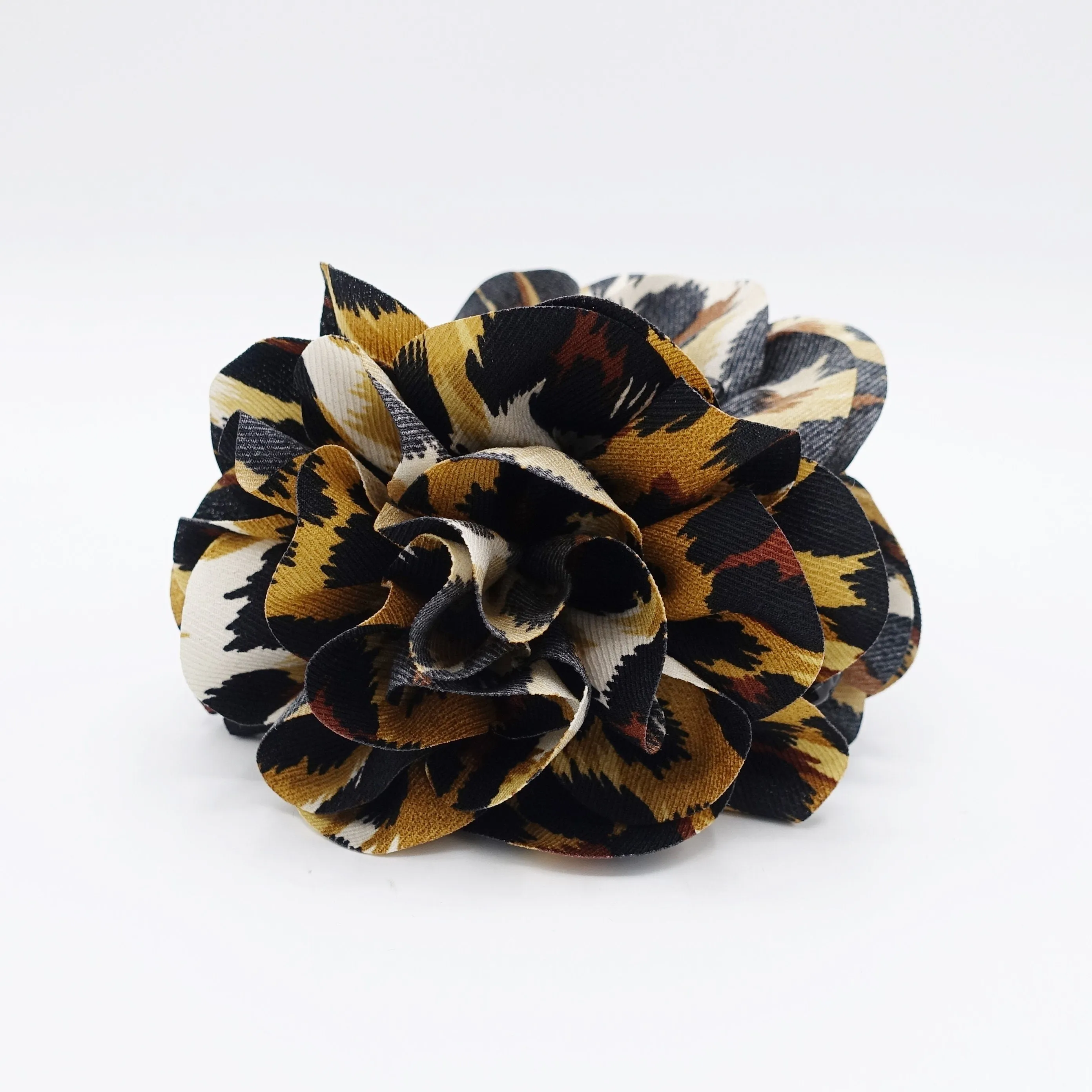 leopard flower hair claw