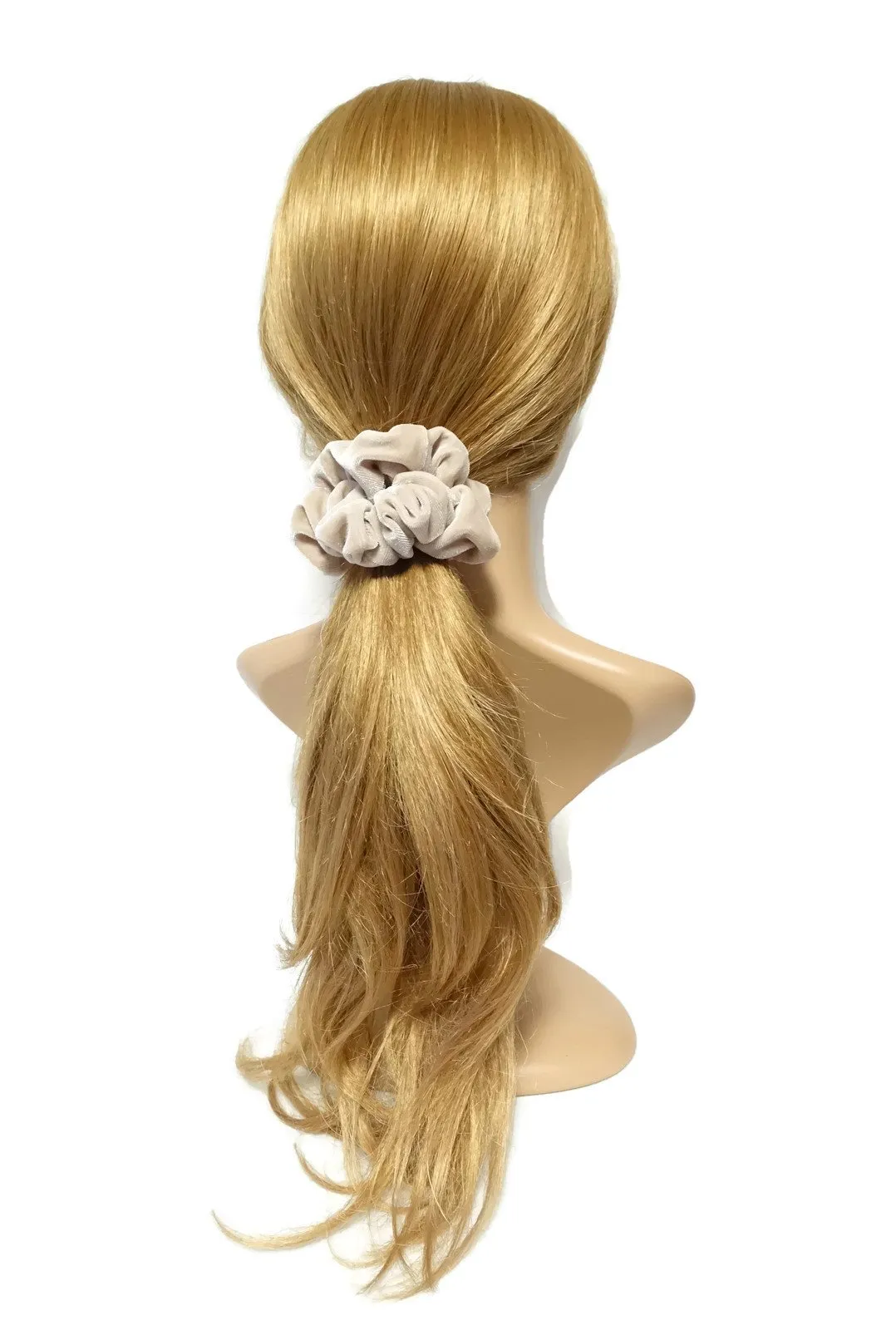 medium size solid velvet scrunchies women hair tie accessory scrunchies