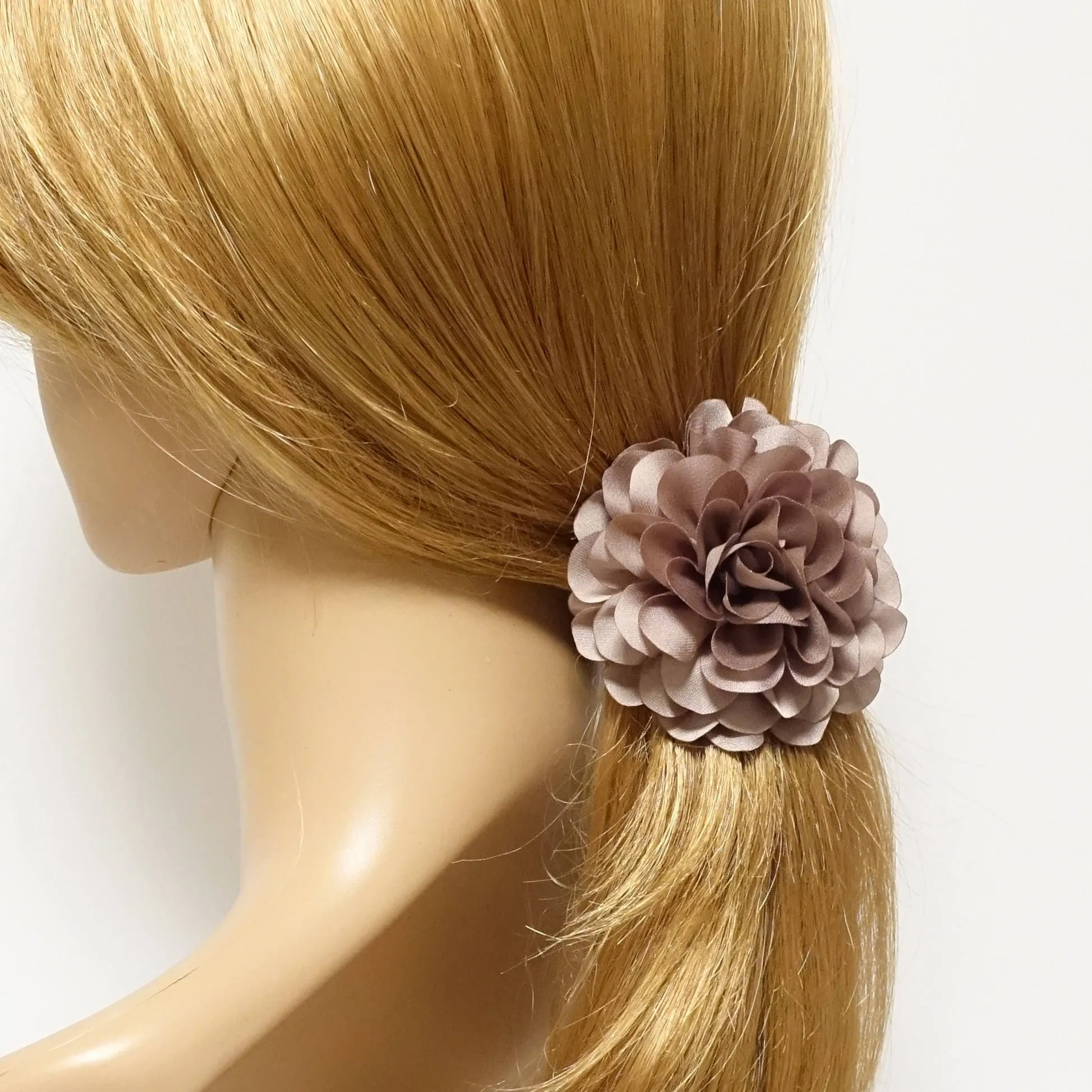 Mini Dahlia Decorated 3 Prong Claw Clip Women Hair Accessory