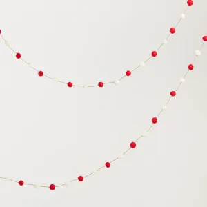 Mini Garland - Red and White