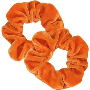 Orange Velvet Scrunchies - 2 Pack