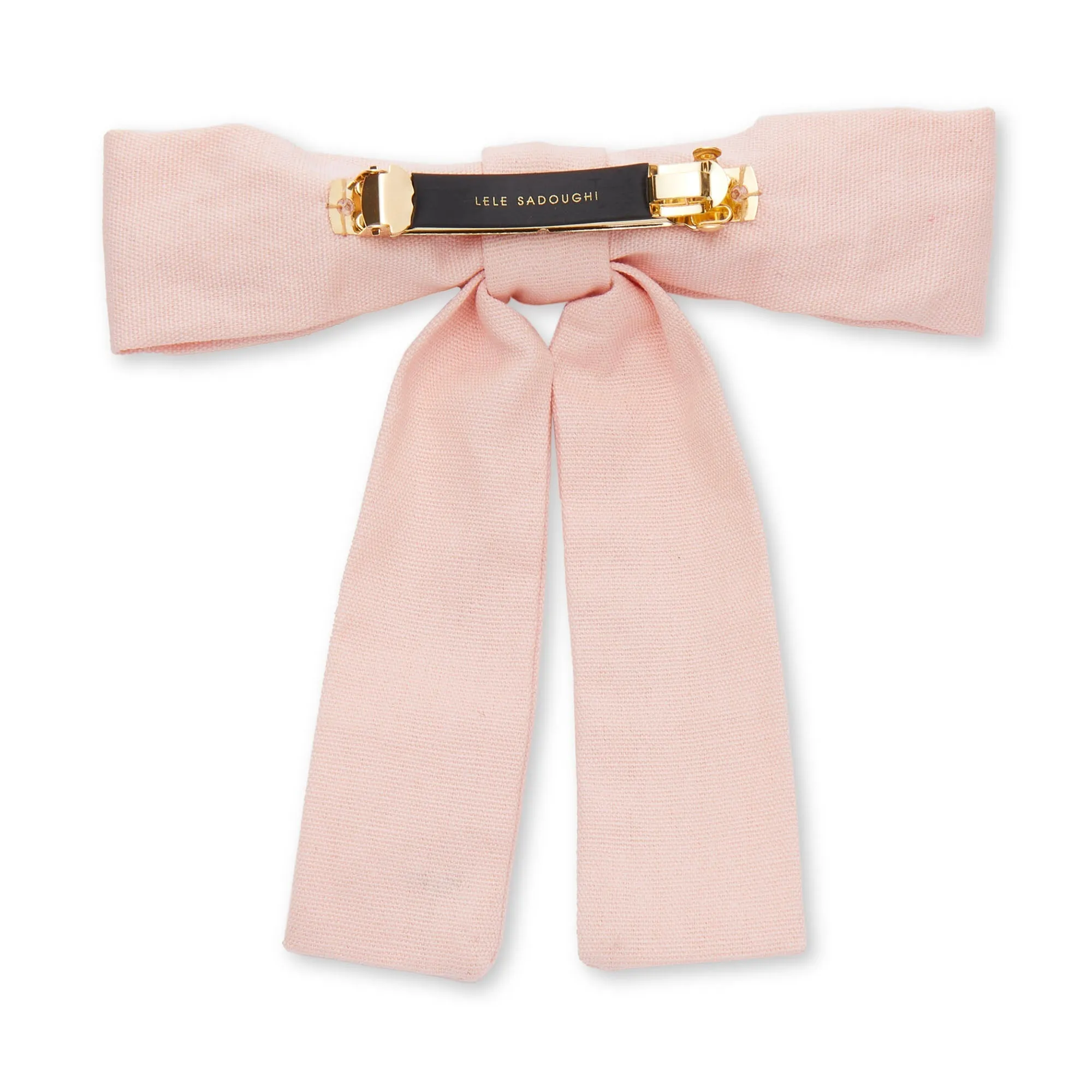 PETAL PINK ANTOINETTE  BOW BARRETTE