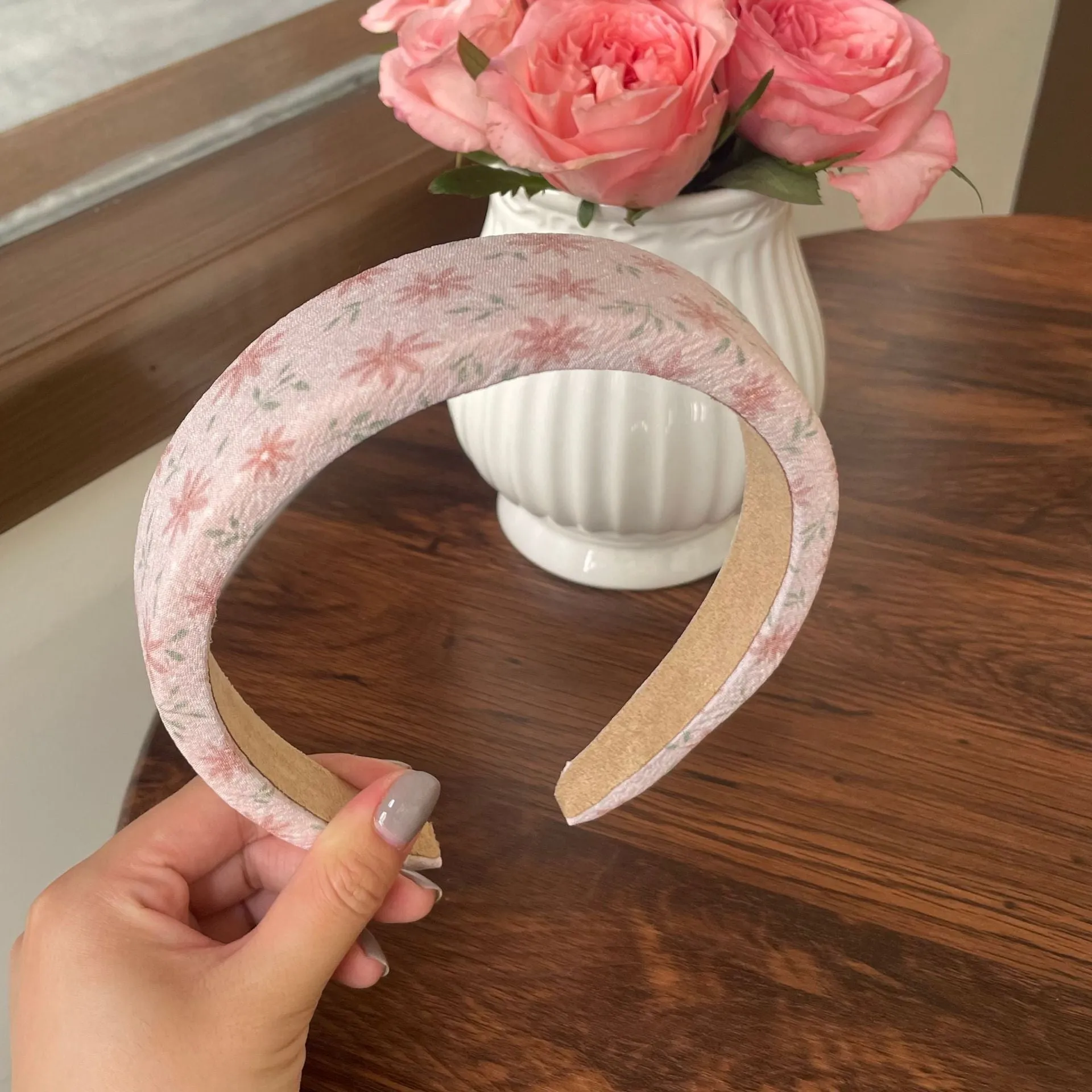 Pink Floral Headbands