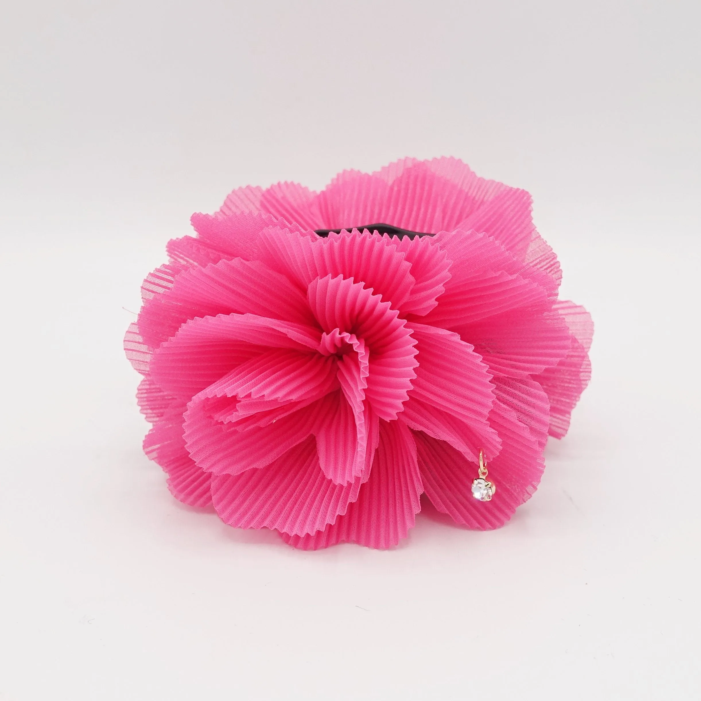 Pleat Petal Dahlia Flower Hair Jaw Claw Gift Women Hair Accessories