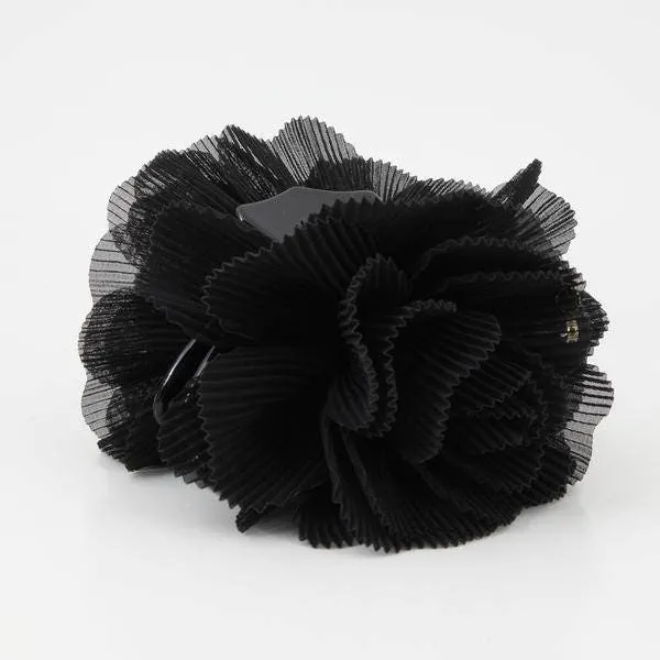 Pleat Petal Dahlia Flower Hair Jaw Claw Gift Women Hair Accessories