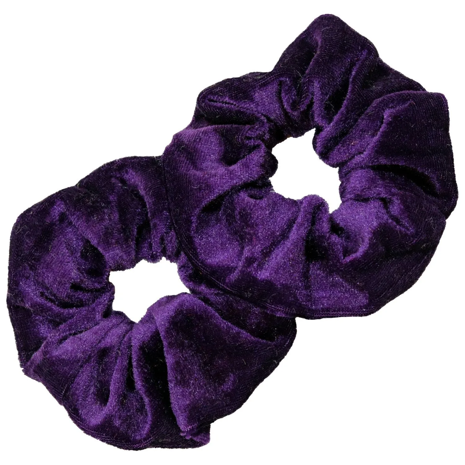 Plum Velvet Scrunchies - 2 Pack