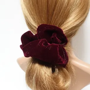 Sparkling dazzle velvet scrunchies velvet hair scrunchie for women