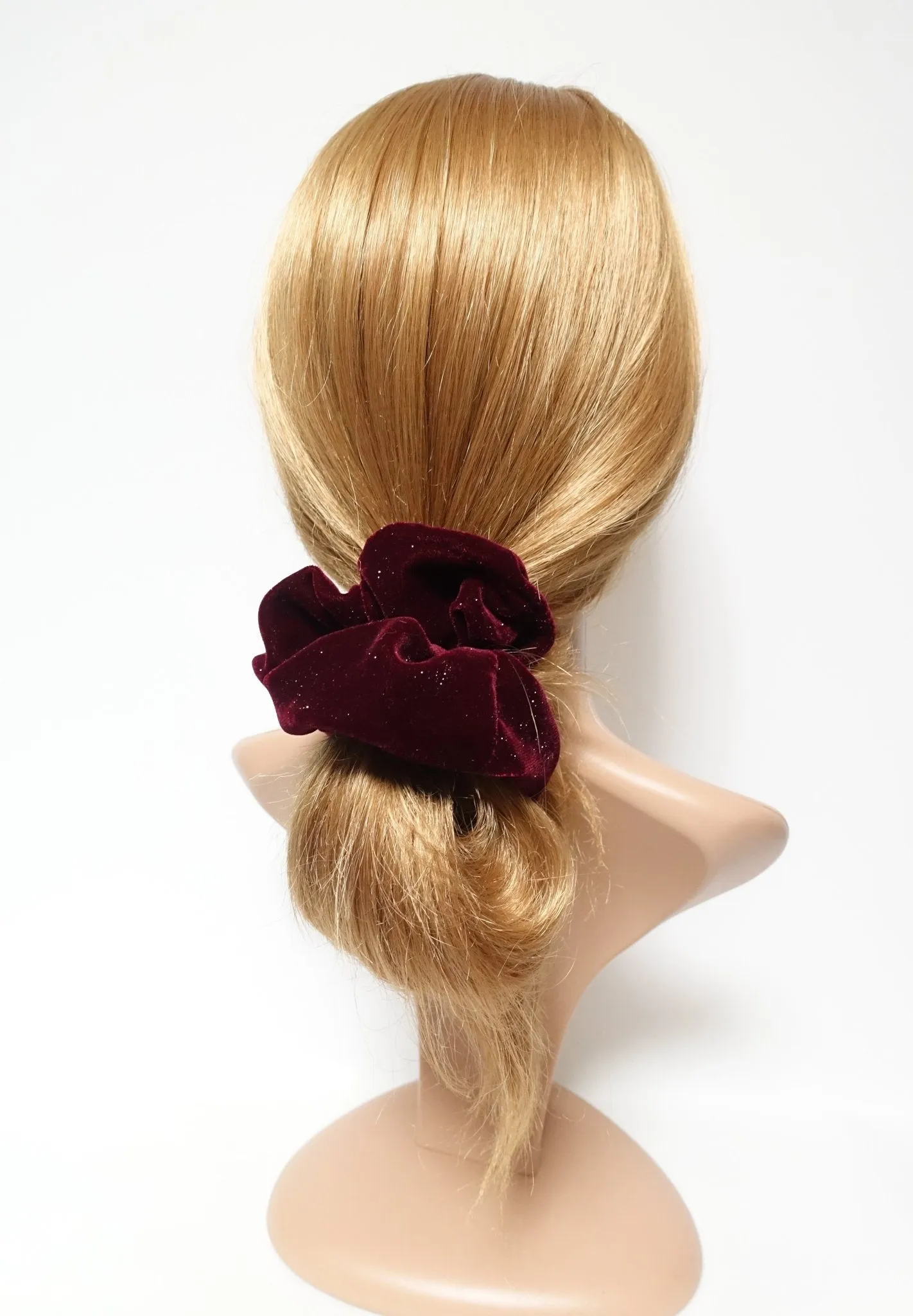 Sparkling dazzle velvet scrunchies velvet hair scrunchie for women