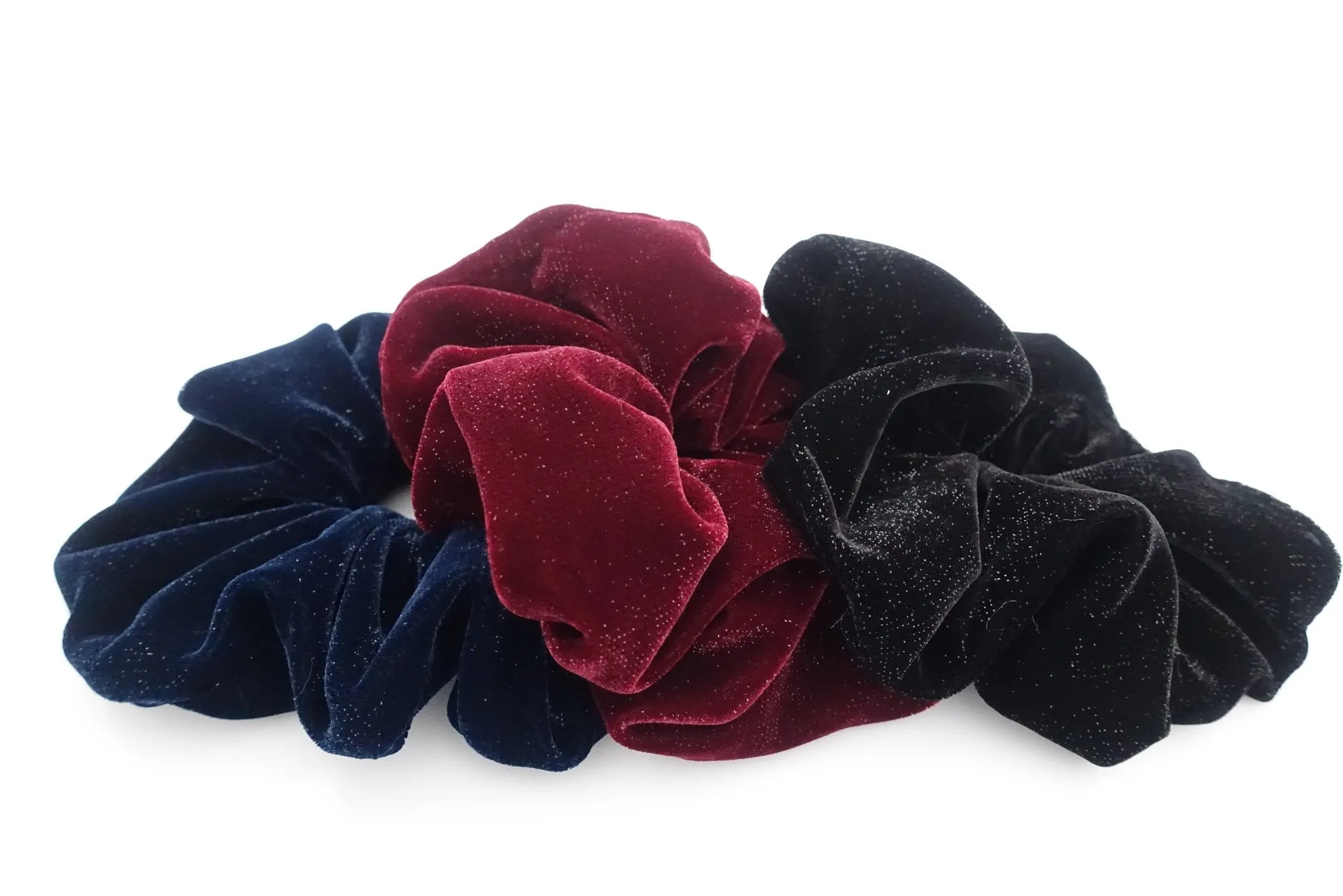 Sparkling dazzle velvet scrunchies velvet hair scrunchie for women