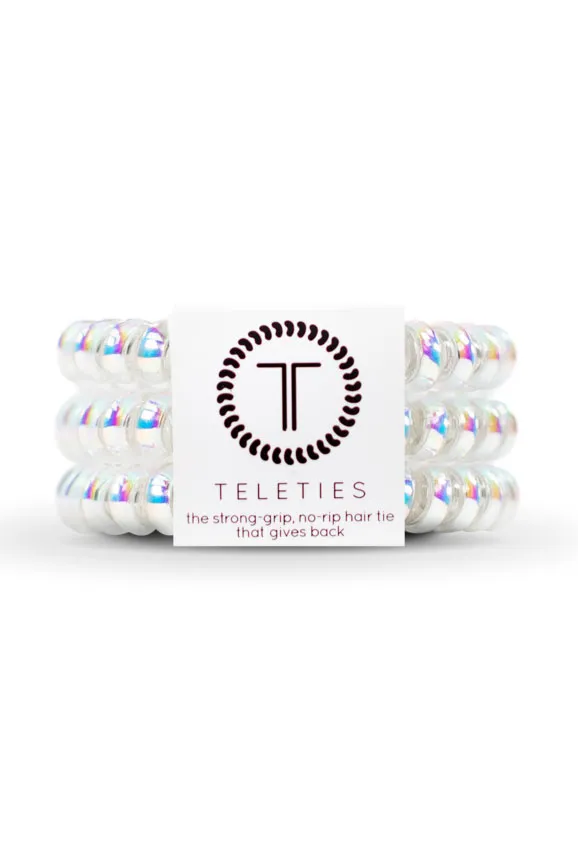 TELETIES Small Hair Ties - Peppermint