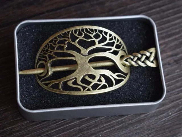 Tree of Life Stick Barrette