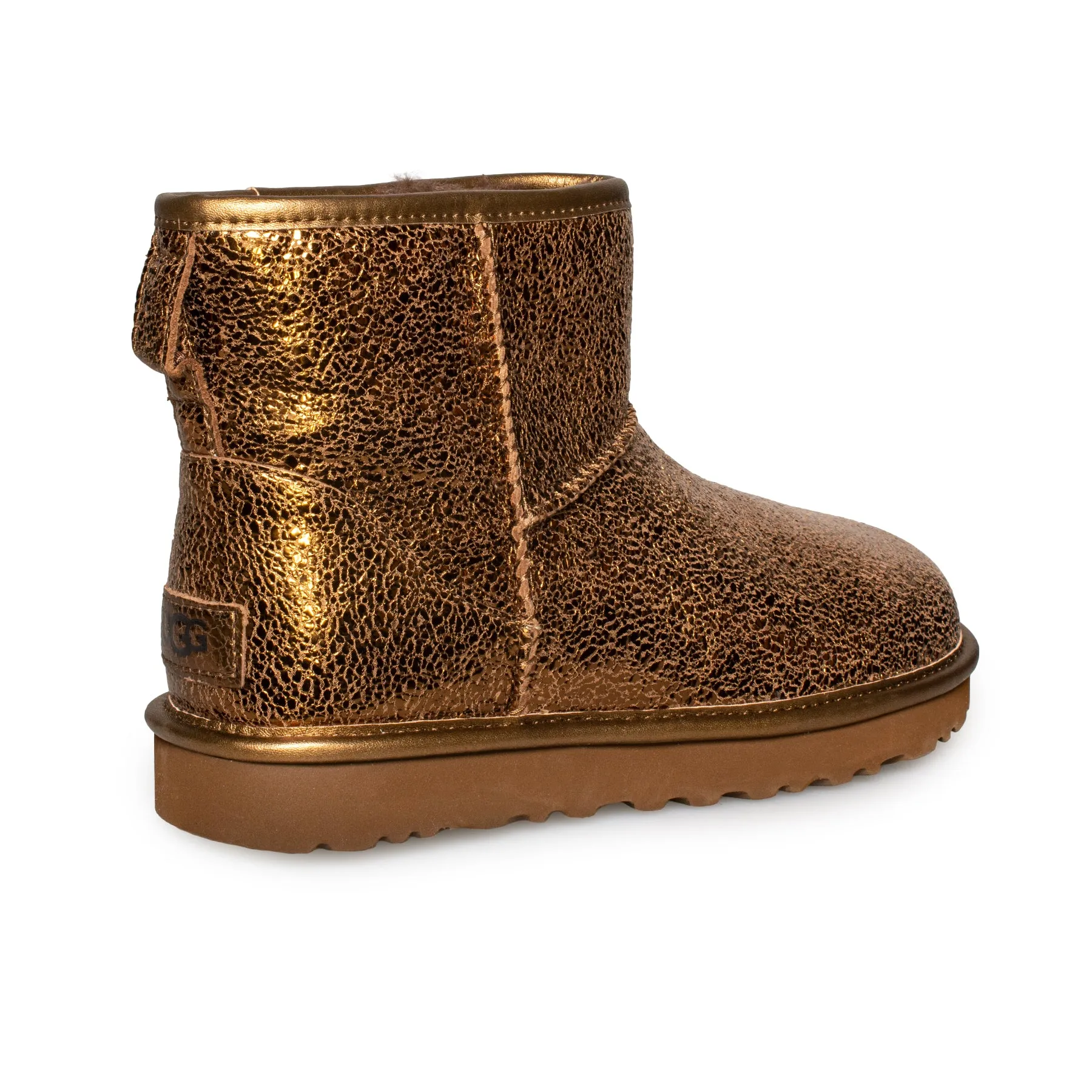 UGG Classic Mini Metallic Sparkle Bronze Boots - Women's