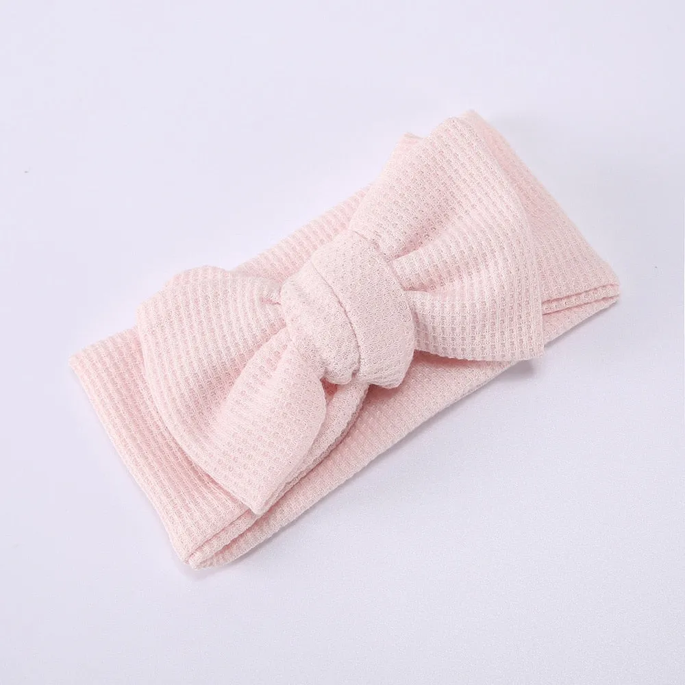 Waffle bowknot headband