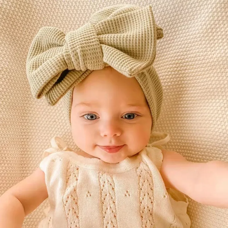 Waffle bowknot headband