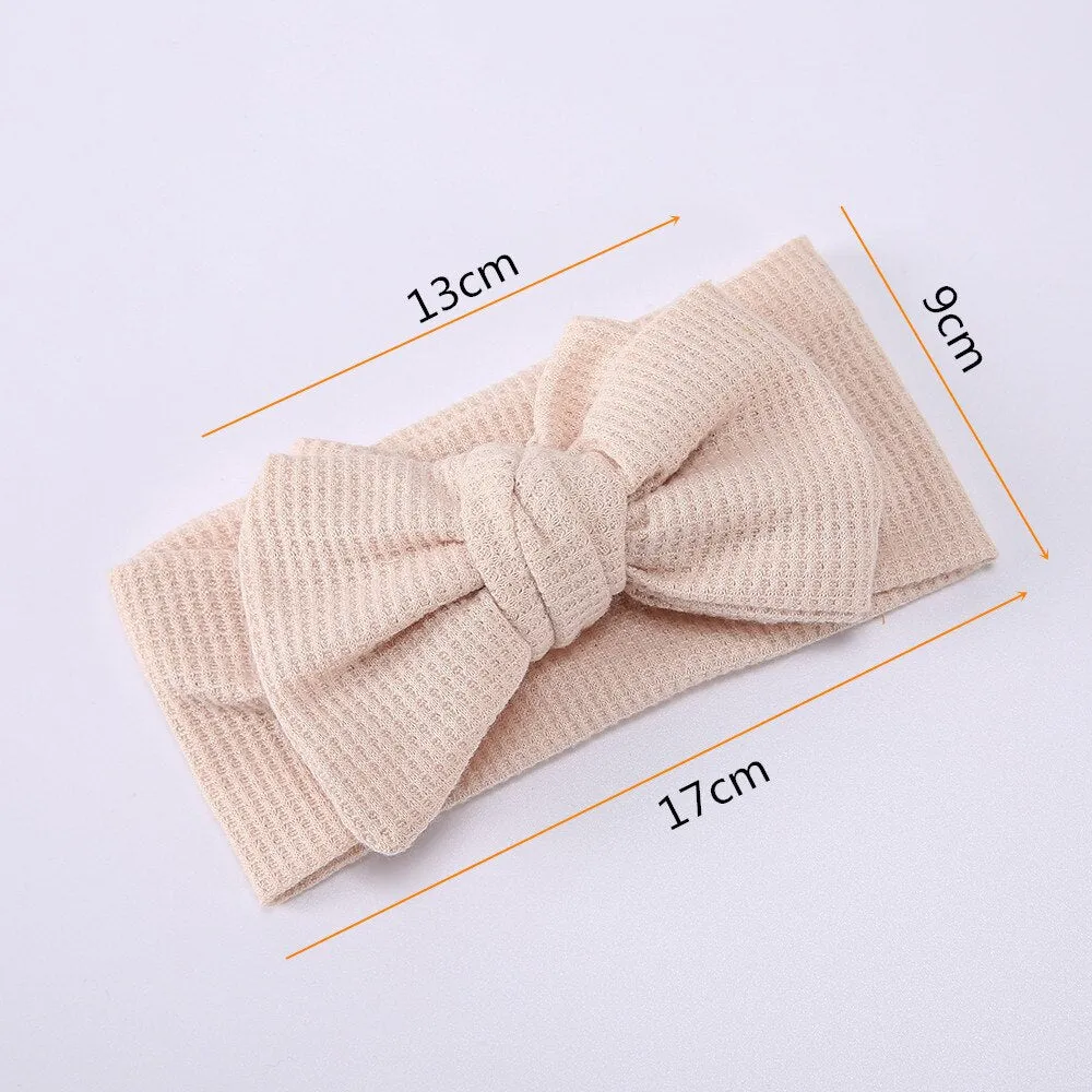 Waffle bowknot headband