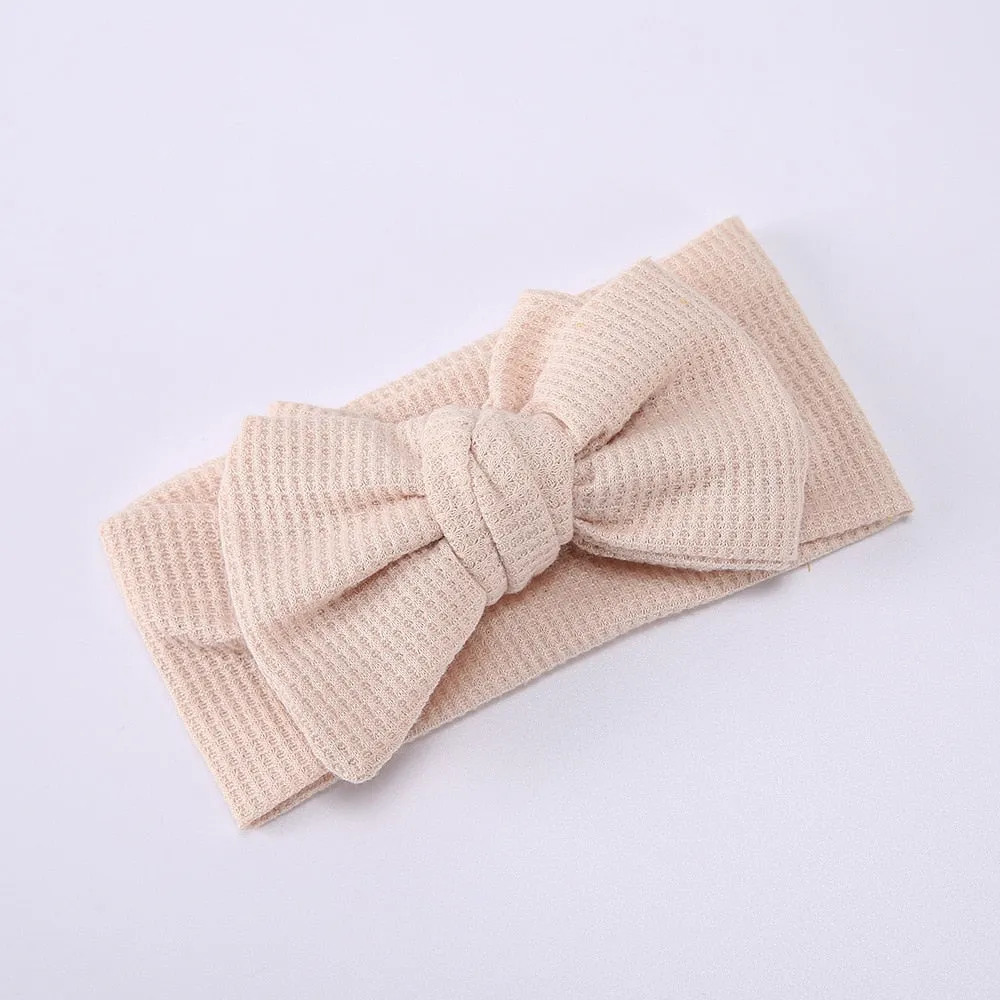 Waffle bowknot headband