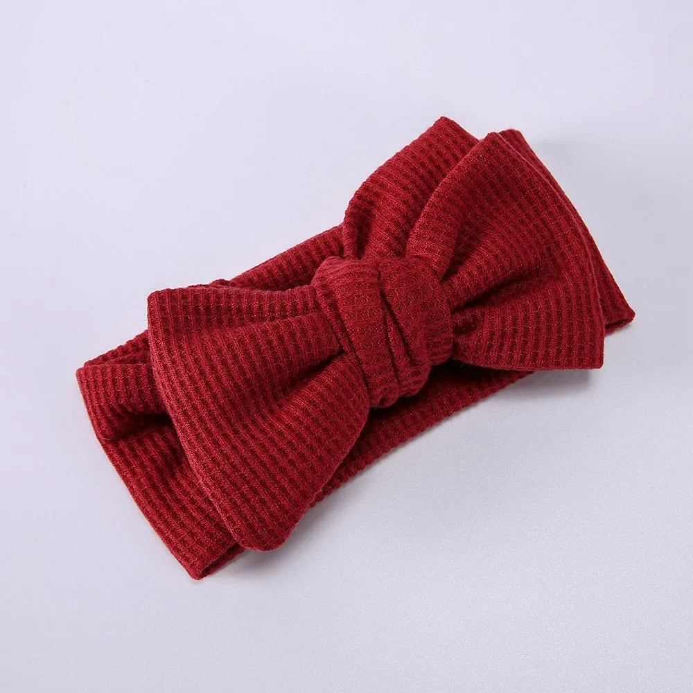 Waffle bowknot headband