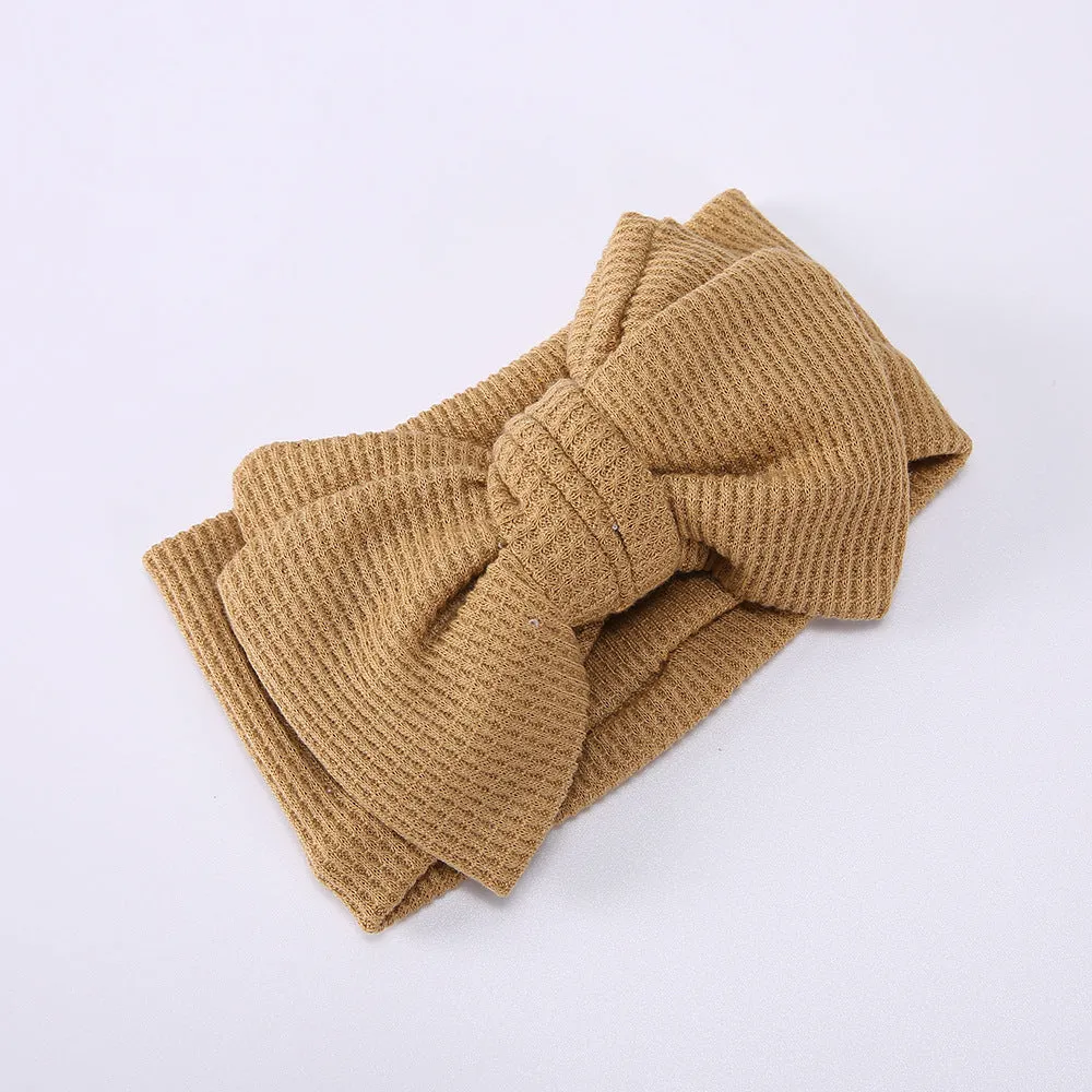 Waffle bowknot headband