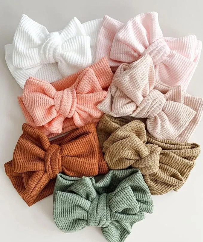 Waffle bowknot headband