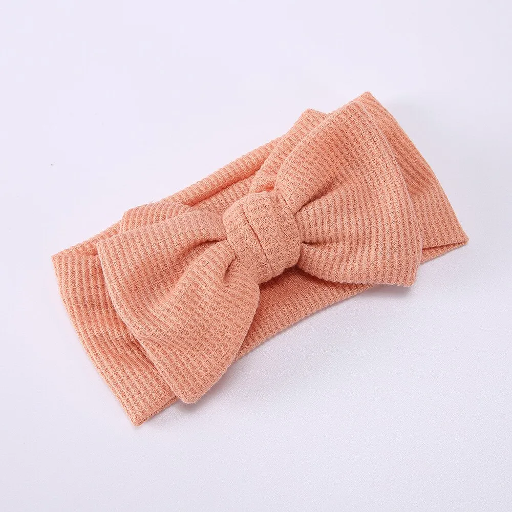 Waffle bowknot headband