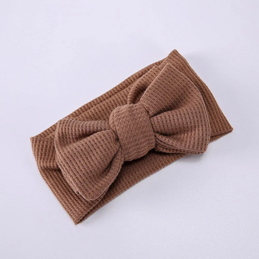 Waffle bowknot headband