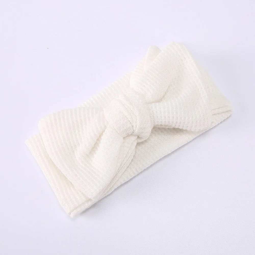 Waffle bowknot headband