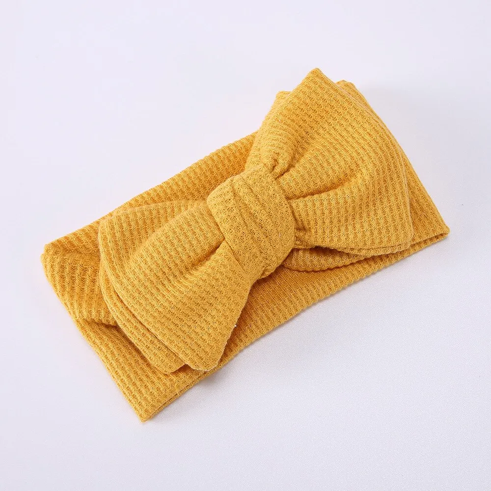 Waffle bowknot headband