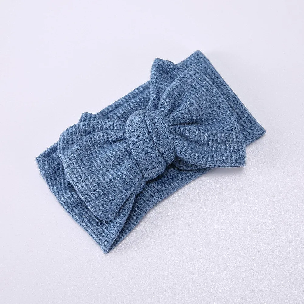 Waffle bowknot headband