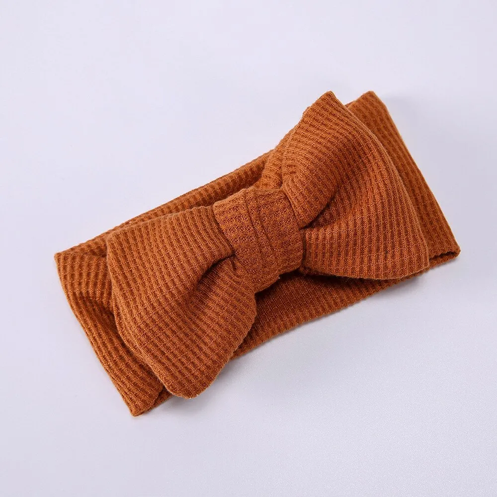 Waffle bowknot headband