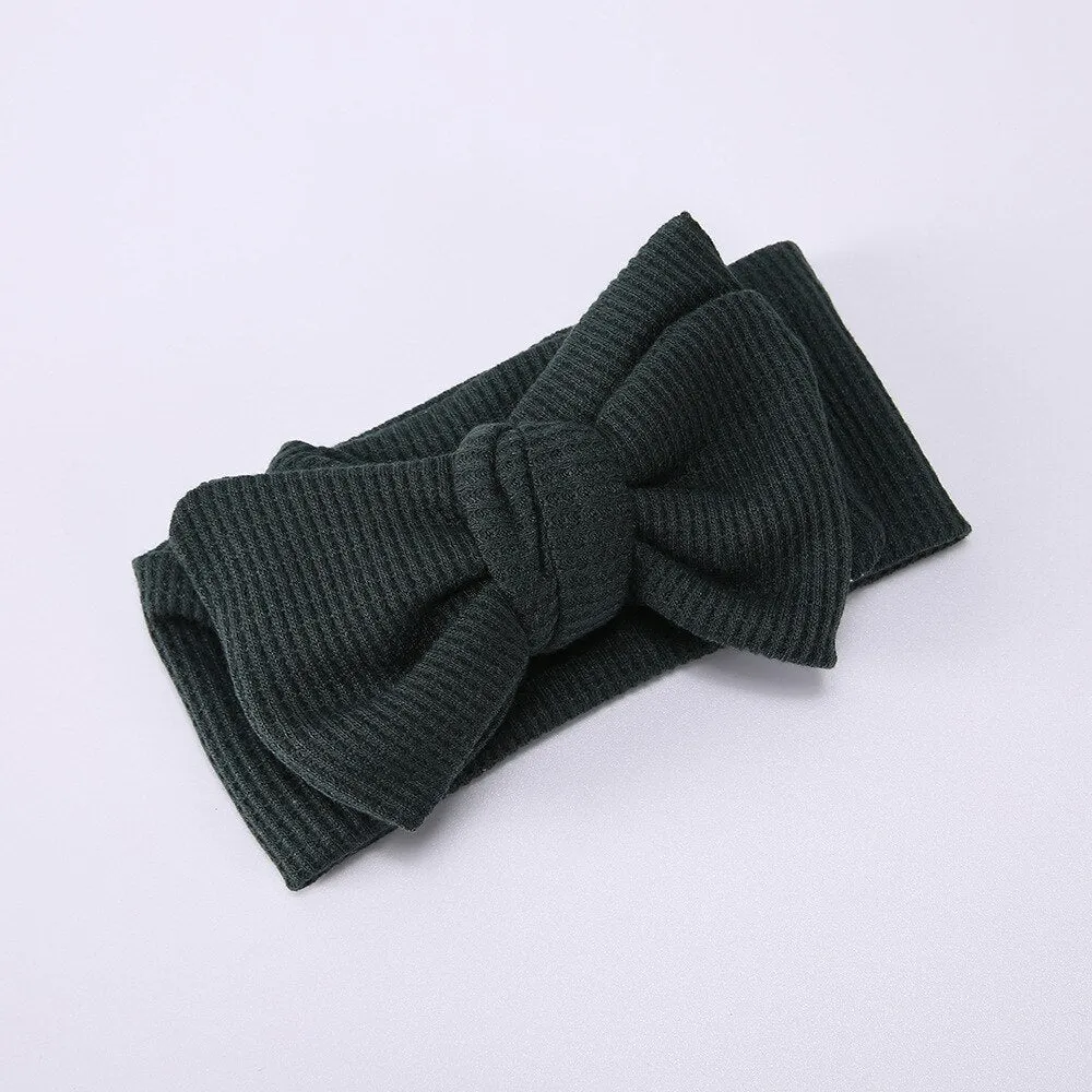 Waffle bowknot headband